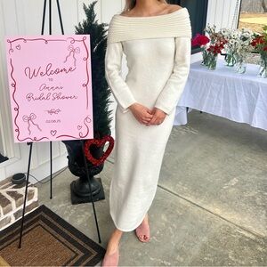 Boohoo Off the shoulder Knit Dress